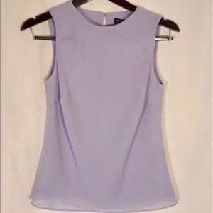 Ann Taylor Lilac sleeveless blouse